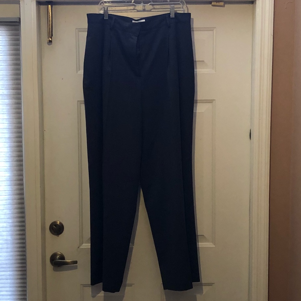 Lord and Taylor Navy Wool Trousers